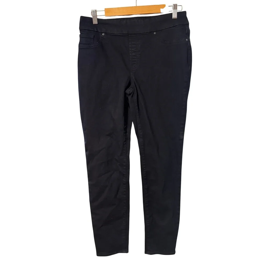 Chico's Pull On Jegging Womens 0.5R 6R Black Excellent Stretch High Rise Slim